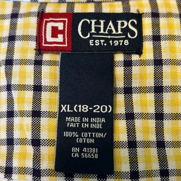 Oxford Style Button Down Shirt - by CHAPS  ***see description for size info - Picture 5 of 11